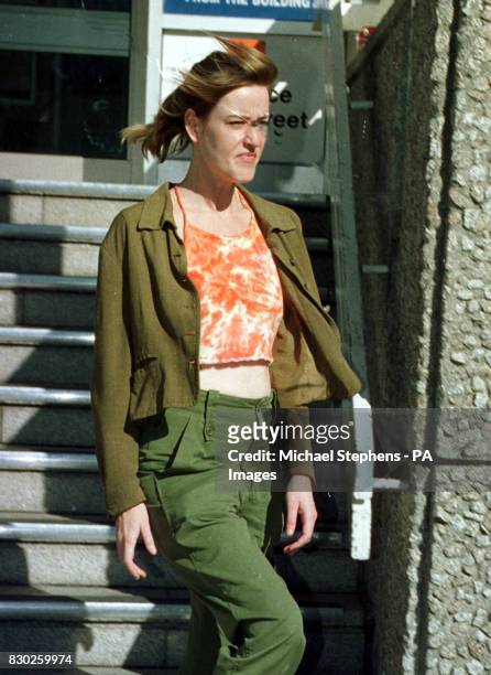 Lisa Duffy leaves Brighton Magistrates Court, after being sentenced to a years probation for failing to comply with noise abatement notices. Duffy...