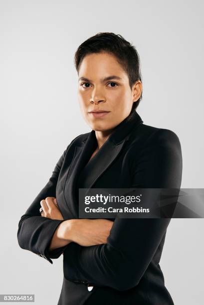 Brazilian mixed martial artist Amanda Nunes is photographed for on January 17, 2017 in Los Angeles, California.