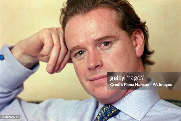 James Hewitt at his London home, claiming he first spoke publicly about his five-year affair with Diana, Princess of Wales, because she told him to.