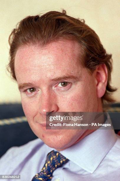 James Hewitt pictured at his London home, claims he first spoke publicly about his five-year affair with Diana, Princess of Wales, because she told...