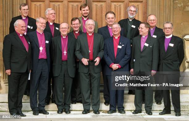 The Most Revd & Rt Hon George Carey, Archbishop of Canterbury, with The Most Revd & Rt Hon David Hope, Archbishop of York, and the Primates of the...