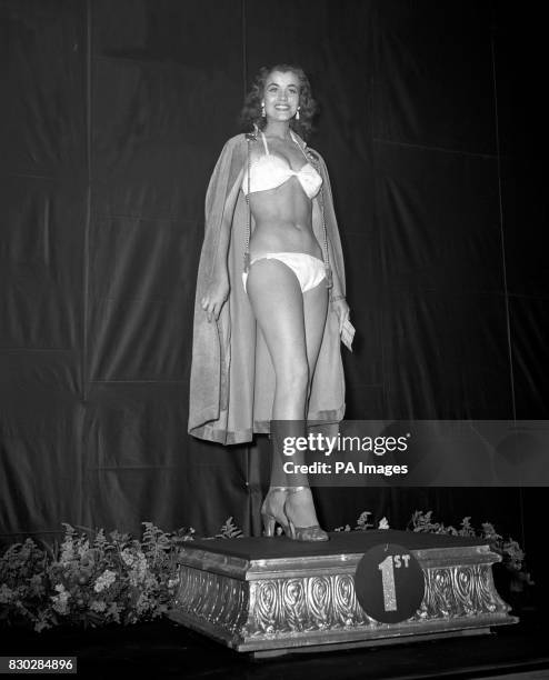 Miss World Kerstin Hakansson at the Lyceum Theatre in London