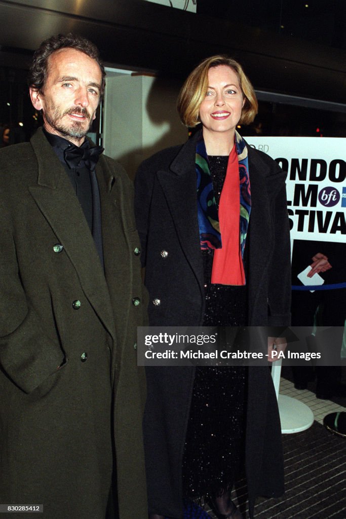 Greta Scacchi with Carlo Mantegazza, father of her son Matteo and her