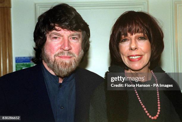 Actor Alan Bates and actress Frances De La Tour at the 1999 Evening Standard Theatre Awards at the Savoy Hotel, in London.
