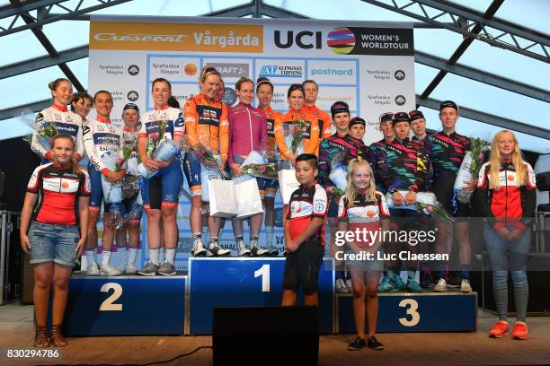 10th Open de Suede Vargarda 2017 / Women TTT Podium / Team Cervelo-Bigla Pro Cycling / Ashleigh MOOLMAN / Lotta LEPISTO / Cecilie Uttrup LUDWIG /...