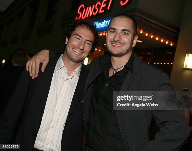 Producer Jason Mandl and writer/director Eric M. Wolfson arrive to the Premiere of "Callback: The Unmaking of Bloodstain" on September 26, 2008 in...