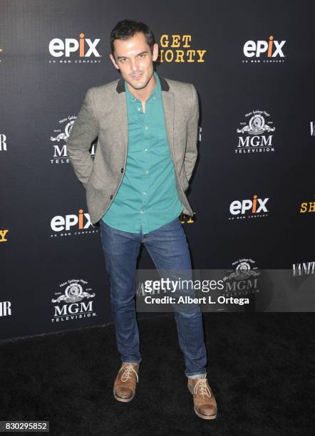 Actor Wesley Taylor arrives for the Red Carpet Premiere of EPIX Original Series "Get Shorty" held at Pacfic Design Center on August 10, 2017 in West...