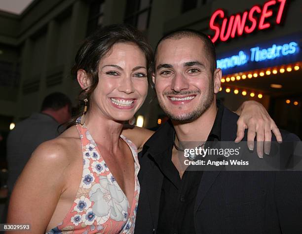 Actress Kate Orsini and writer/director Eric M. Wolfson arrive to the Premiere of "Callback: The Unmaking of Bloodstain" on September 26, 2008 in Los...