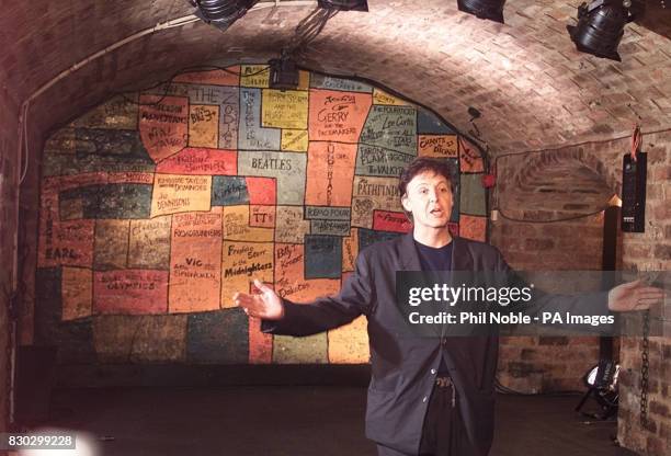 Former Beatle Sir Paul McCartney back in The Cavern Club in Liverpool, for the first time in 36 years. Last time Mr McCartney played at the club was...