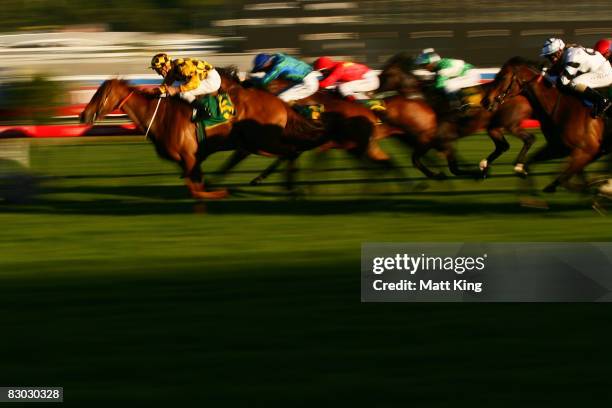 Corey Brown riding Judged wins the Bill Ritchie Handicap during George Main Stakes Day at Royal Randwick racecourse on September 27, 2009 in Sydney,...