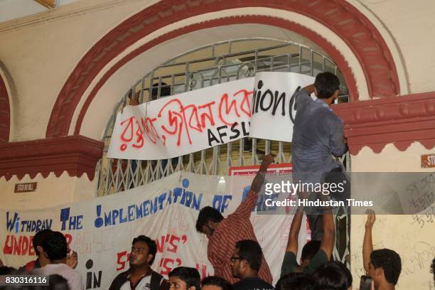 Jadavpur University students are protesting outside the Vice-Chancellors office, for more than 30 hours against certain provisions of the West Bengal...