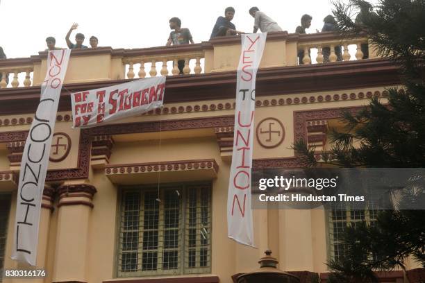 Jadavpur University students are protesting outside the Vice-Chancellors office, for more than 30 hours against certain provisions of the West Bengal...