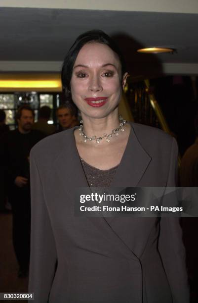 Opera singer Maria Ewing after arriving at The Savoy in London, for the South Bank Show awards.