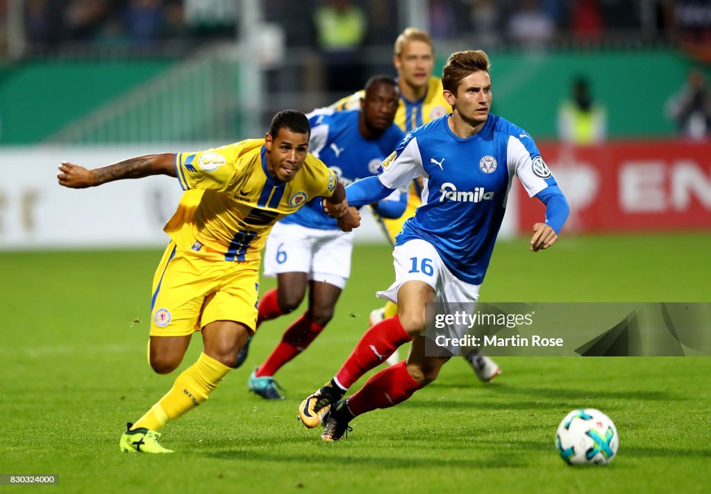 Holstein Kiel v Eintracht Braunschweig - DFB Cup