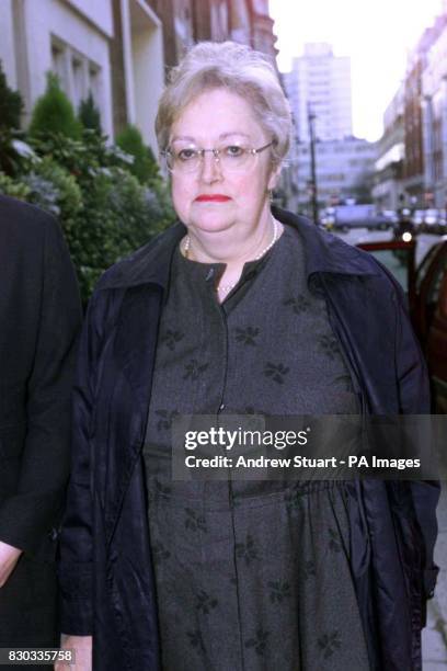 Caroline Richmond arriving at a General Medical Council hearing in central London, where gynaecologist Ian Fergusson is accused of removing her womb...