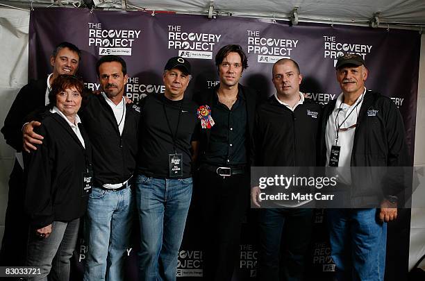 Ken Seeley, Candy Finnigan, Warren Boyd, co-Executive Producer of "The Cleaner", Bob DeBitetto, President and GM of A&E Network, Rufus Wainwright,...