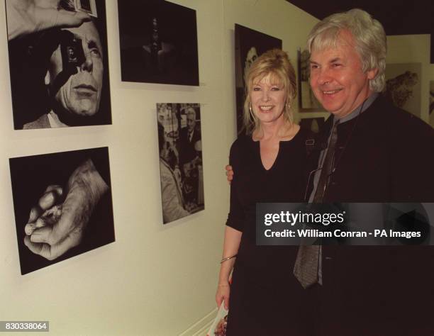 Newsreader Julia Somerville and her husband Jeremy Dixon, at the 'Photographs By Snowdon, A Retrospective' exhibition of the work of Lord Snowdon at...