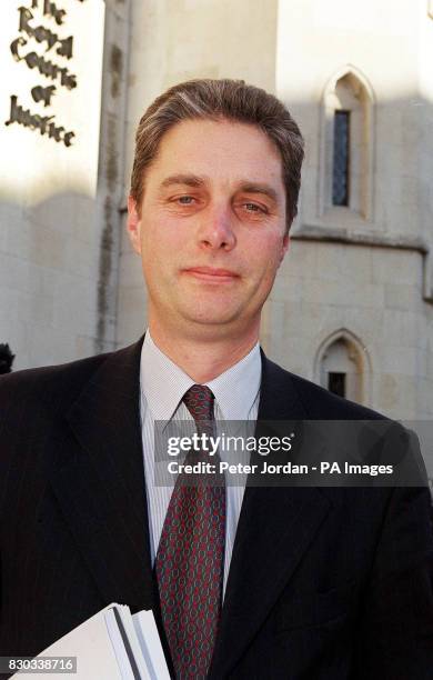 Keith Jones, Nottingham University registrar, outside the High Court, after a judge ruled that test tube pioneer Dr Simon Fishel had profited from a...