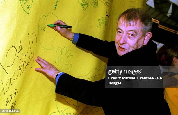 Actor Derek Fowlds, who plays Sergeant Blaketon in the TV drama 'Heartbeat', at the Millennium Dome, south London, where it was revealed that the...