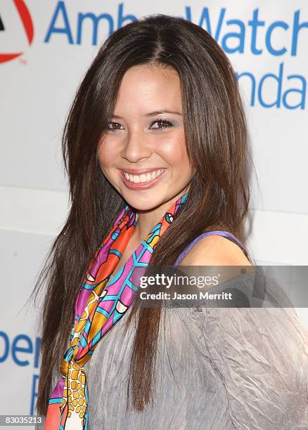 Actress Malese Jow arrives to the Amberwatch Foundation Youth Coalition Fun Faire on September 27, 2008 at a private residence in Los Angeles,...