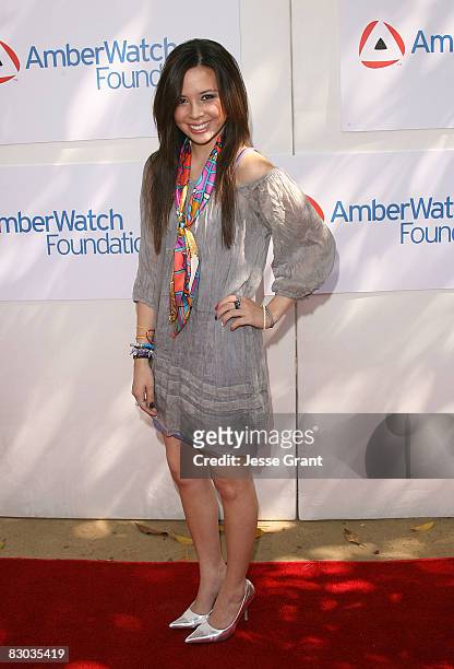 Actress Malese Jow attends the AmberWatch Youth Coalition Fun Faire held at a private residence on September 27, 2008 in Los Angeles, California.
