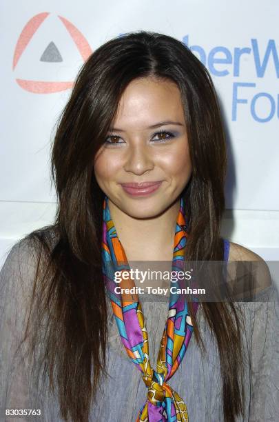 Malese Jow attends the Amberwatch Foundation's first ever Youth Coalition Fun Faire on September 27, 2008 held at a private residence in Los Angeles,...