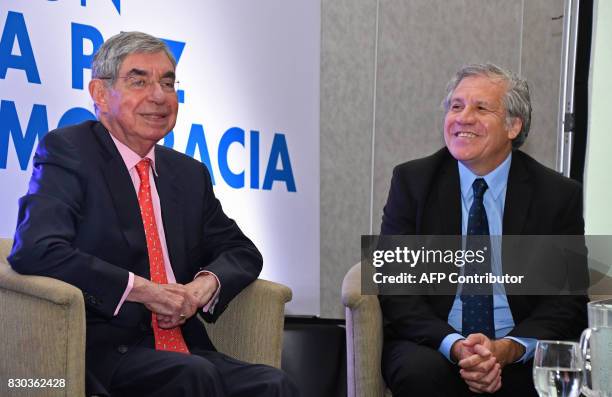 Organization of American States Secretary General, Uruguayan Luis Almagro and former Costa Rican president and Nobel Peace Prize-winner Oscar Arias...