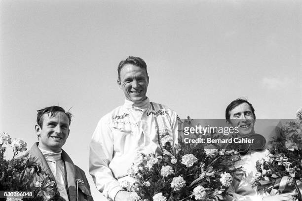 Dan Gurney, Chris Amon, Jackie Stewart, Grand Prix of Belgium, Spa Francorchamps, 18 June 1967.