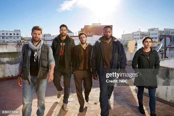 Season 1 -- Pictured: Mike Vogel as Captain Adam Dalton, Noah Mills as Sergeant Joseph "McG" McGuire, Hadi Tabbal as Agent Amir Al-Raisani, Demetrius...