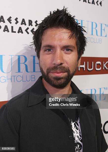 Actor Joshua Gomez attends NBC's Chuck Season 2 launch party at PURE Nightclub on September 27, 2008 in Las Vegas, NV.