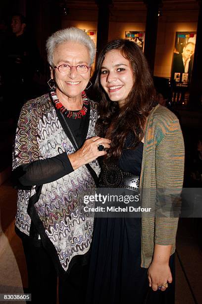 Me Missoni and daughter attend a party to celebrate Suzy Menkes Twenty Year Partnership with The Herald Tribune at the Musee Galliera on September...