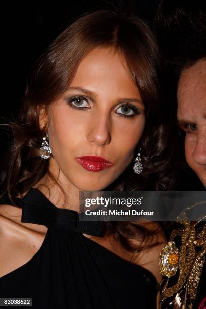 Allegra Versace attends a party to celebrate Suzy Menkes Twenty Year Partnership with The Herald Tribune at the Musee Galliera on September 27, 2008...