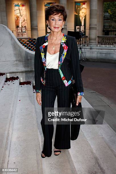 Jacqueline de Ribes attends a party to celebrate Suzy Menkes Twenty Year Partnership with The Herald Tribune at the Musee Galliera on September 27,...