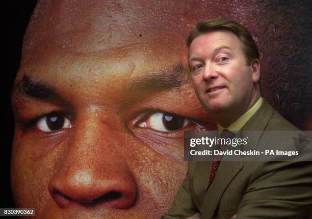 Boxing promoter Frank Warren during a press conference at Hampden Park fooball ground in Glasgow, in advance of American boxer Mike Tyson's fight...