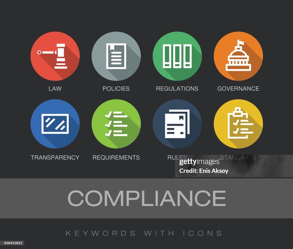 Compliance keywords with icons