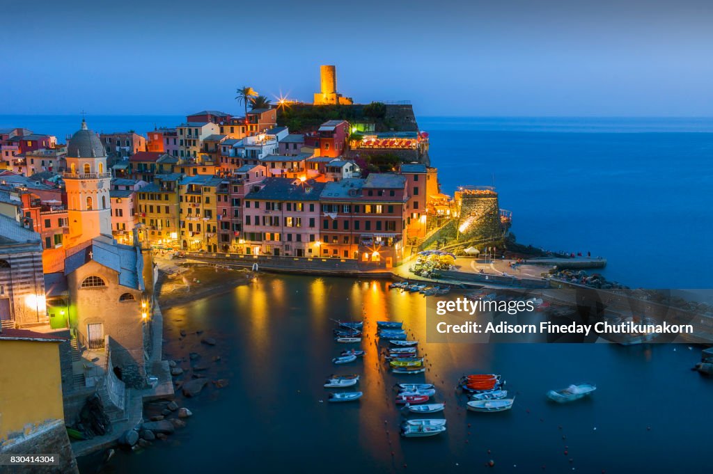 Vernazza At Dusk