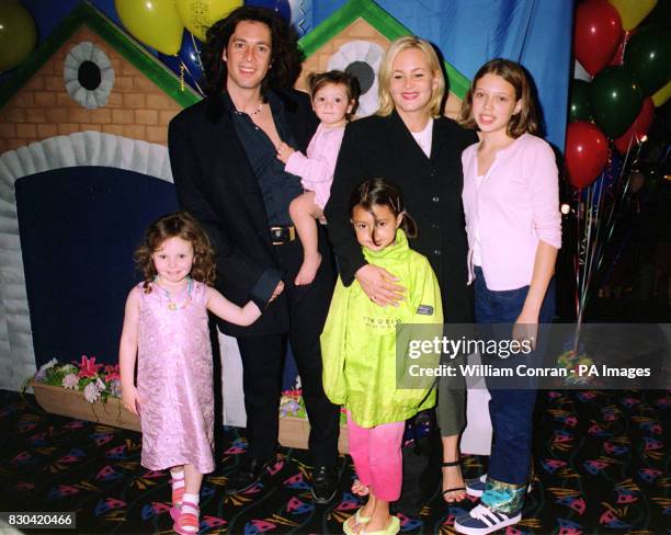 Television's "Changing Rooms" design expert Laurence Llewelyn-Bowen and his wife at the after-show party for the world charity premiere of the...