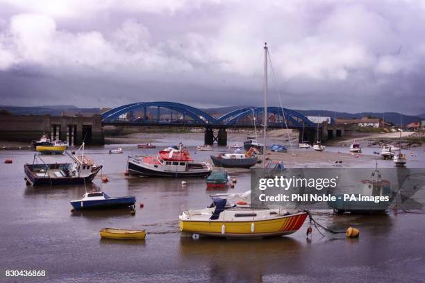 Plus VAT , the boat of amateur sailor Eric Abbott, in Rhyl harbour, North Wales, after the yachtsman was rescued for the 11th time by coastguards. *...