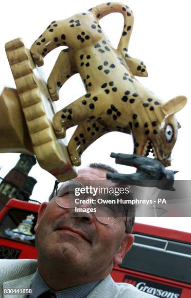 Professor John Knapton outside Newcastle University, holding a Ghanaian tribal totem pole. The structural engineering professor from Whitley Bay,...