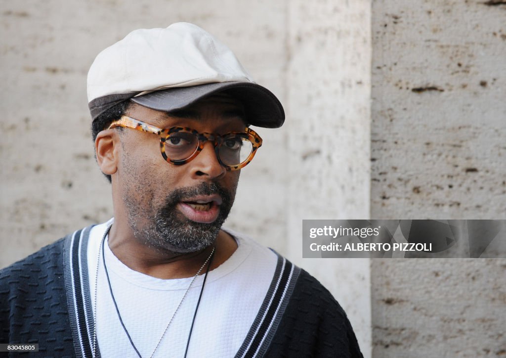 US film director Spike Lee poses during
