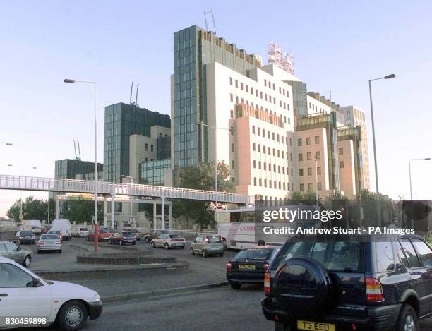 Traffic around the MI6 headquarters in London following damage caused by a blast which rocked the building and brought fears of a new wave of...