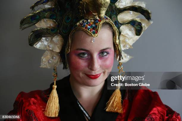 Caroline Maher of Moultonborough, NH, dressed as Gracie Law poses for a portrait during Boston Comic Con at the at the Boston Convention & Exhibition...