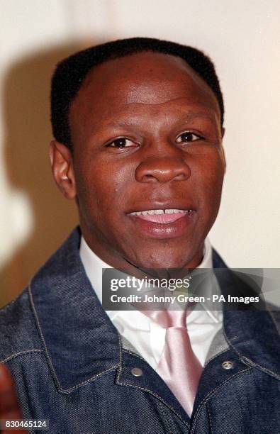 Former boxer Chris Eubank at The Berner's Hotel in London, during the World's Biggest Coffee Morning in aid of Macmillan Cancer Relief. *09/03/01...