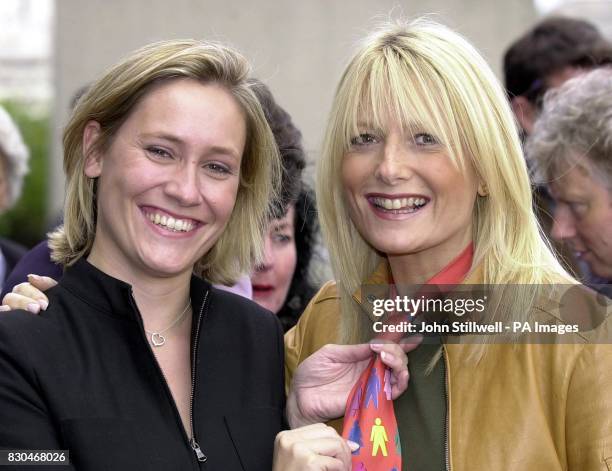 Television presenter Sophie Raworth, from early morning show 'Breakfast' alongside fellow Television presenter Gaby Roslin at the launch 'Loud Tie...