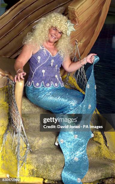 Birds of a Feather star Linda Robson prepares to make a splash as the Magical Mermaid in the Christmas pantomime production of Peter Pan at Regent...