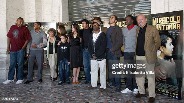 Actor Omar Benson Miller, Laz Alonso, Lydia Biondi, Chiara Francini, Matteo Sciabordi, Valentina Cervi, Pierfrancesco Favino, director Spike Lee,...