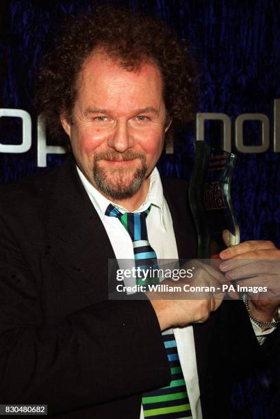 Film director Mike Figgis with his FilmFour Special Jury Prize at the British Independent Film Awards held at the Cafe Royal in London.