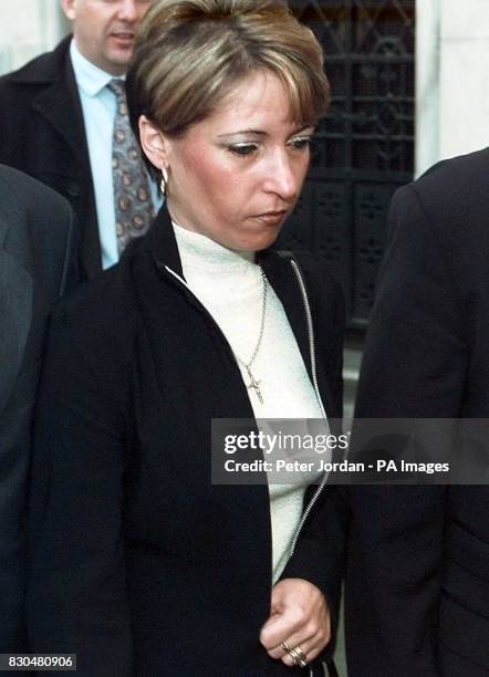 Denise Fergus, the mother of murdered toddler James Bulger, arriving at the Law Courts, in London, to hear the Lord Chief Justice's ruling on the...