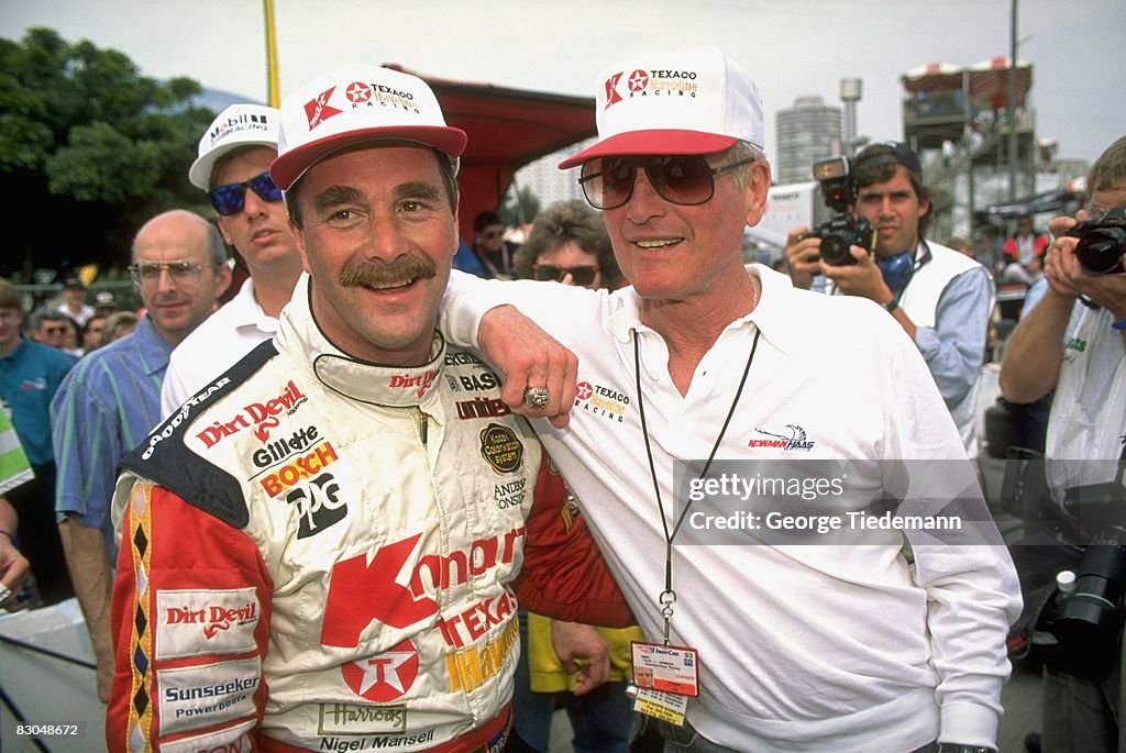 Nigel Mansell and Paul Newman, 1993 Indy 500 Qualifying