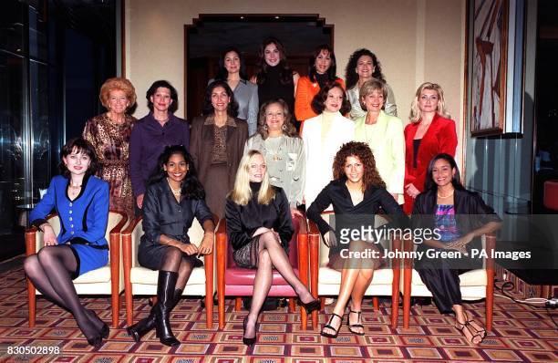 Former winners of Miss World at a reception at the London Hiton Hotel in central London, to mark 50 years of the beauty pageant. This year's contest...
